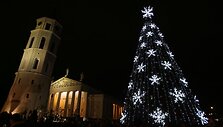 Vilniaus Katedros aik&scaron;tės eglutė