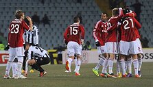 &bdquo;AC Milan&ldquo; futbolininkų džiaugsmas.