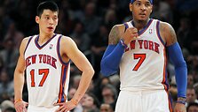 Jeremy Linas ir Carmelo Anthony kartu starto penkete laimėjo pirmą kartą.