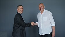 BC &bdquo;Wolves&ldquo; direktorius Andrius Žiauberis ir treneris Rimas Kurtinaitis
