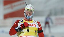 Emilis Hegle Svendsenas triumfuoja.