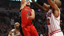 Linas Kleiza į &bdquo;Bulls&ldquo; krep&scaron;į įmetė 8 ta&scaron;kus.