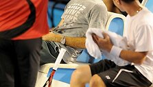 Rogeris Federeris ir Ričardas Berankis (de&scaron;inėje).