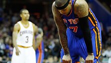 &bdquo;Knicks&ldquo; naujokas Carmelo Anthony pelnė 27 ta&scaron;kus, bet nuo pralaimėjimo tai nei&scaron;gelbėjo.