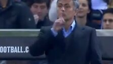 Jose Mourinho gestas C.Ronaldo.
