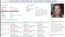 Oficialioje UIPM svetainėje internete Pentathlon.org skelbiama, jog 23 metų D.Rim&scaron;aitė gimė Rusijos federacijoje