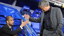 Pepas Guardiola ir Jose Mourinho vie&scaron;ai apsižodžiavo.