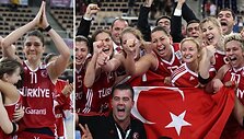 Patekusios į finalą Turkijos krep&scaron;ininkės netramdė emocijų.