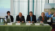 I&scaron; kairės: Elin Pirks, Tiitas Naberis, Tarmo Mutso, Maris Hellrand
