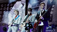 &bdquo;A-ha&ldquo; trijulė (i&scaron; kairės): Magne Furuholmenas, Morten Harket and Paul Waaktaar-Savoy'us
