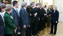 Prezidentė Dalia Grybauskaitė priėmė Europos verslo tinklo ir užsienio verslininkų asocijuotų struktūrų atstovus.