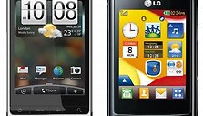 &bdquo;HTC Legend&ldquo; (kairėje) ir LG-T300.