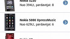 Programėlė &bdquo;Kainos&ldquo; leidžia lyginti įvairių prekių &ndash; pradedant buitine technika, baigiant kosmetika ir knygomis &ndash; kainas.