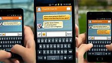Taip atrodo susira&scaron;inėjimas programa &bdquo;ChatON&ldquo; mobiliojo telefono ekrane. 