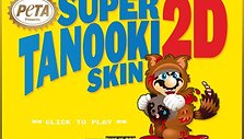 PETA sukūrė savo žaidimo versiją &bdquo;Super Mario Tanooki Skin 2D&ldquo;, kuriame usūrinis &scaron;uo su nudirtu kailiu vejasi Mario, pakilusį į orą su kruvinu gyvūno kailiu.