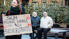 Protesto akimirkos