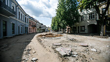 Remontuojama Vilniaus gatvė