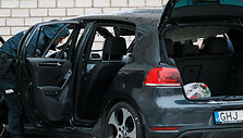 Kaune sprogo automobilis &bdquo;Golf&ldquo;