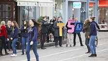 &bdquo;Flash mob&ldquo; akcija Laisvės alėjoje