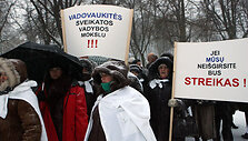Mitingo dalyviai