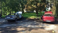 Sudegę automobiliai Kaune