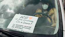 Fotosesijos &bdquo;Linkėjimas medikui pro automobilio langą&ldquo; akimirkos