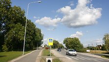 Dviračių ir pėsčiųjų takas Domeikavoje.