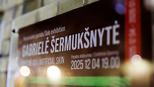 Tapytojos Gabrielės &Scaron;ermuk&scaron;nytės parodos &bdquo;Dirbtinė oda&ldquo; atidarymas
