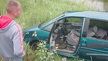 Neblaivių asmenų gaudynės &Scaron;ilalėje baigėsi avarija