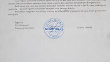I&scaron; &bdquo;Novaturo&ldquo; gautas atsakymas į pretenziją