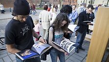 Užsukusieji galės pavartyti ar įsigyti fotografijos katalogų ir kitų leidinių