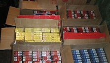 Pareigūnų konfiskuotos kontrabandinės cigaretės