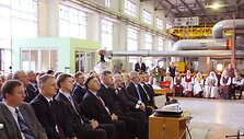 Renginio Petra&scaron;iūnų elektrinėje akimirka