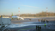 Pirmojo skrydžio su &bdquo;Bombardier CS300&ldquo; akimirkos
