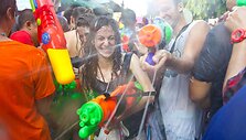 Songkrano festivalis Tailande 