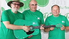 Festivalio &bdquo;Akacijų alėja&ldquo; organizatoriai: V.Stakėnas, R.Pudževelis ir V.Makūnas.