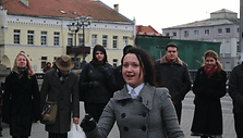 Savaitgalį Klaipėdos savivaldybėje susirinkę jaunuoliai imitavo tarybos darbą.