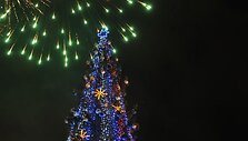 Kalėdų Senelis tradici&scaron;kai įžiebė miesto eglę. 2010 m. gruodžio 4 d.