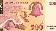 Vairuotojas patruliams bandė įbrukti 500 Lt banknotą.