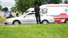 &Scaron;ilutės plente, lengvajam automobiliui partrenkus pėsčiąją, susidarė spūstys.