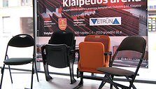 Klaipėdiečiai kviečiami i&scaron;bandyti būsimos arenos kėdes ir nuspręsti, kurios - geriausios.