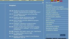 Klaipėdos miesto savivaldybės tinklalapis nesikeičia jau kelerius metus.
