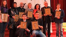 Apdovanojimus atsiėmė A.Pačapavičiūtė, A.Baroti, K.Me&scaron;kys, R.Ežerskienė, A.Stonienė, A.Kiguolis, V.Kvedaras. Pritūpę A.Pali&scaron;kis, A.Čistiakovas.