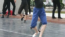 Baleto trupės repeticijos akimirka