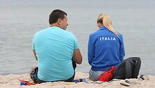 Baltijos jūra pirmadienį buvo itin rami.