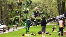 Palangą puo&scaron;ia nauji gėlynai