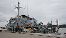 Klaipėdoje kelias dienas vie&scaron;ės Prancūzijos Karinių jūrų pajėgo minų medžiojimo laivas &bdquo;Sagittaire&ldquo;. 