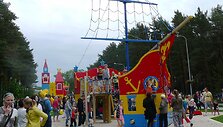 Palangoje &scaron;ią vasarą atsirado nauja pramogų zona vaikams.