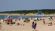 Palangos paplūdimiai gerokai praplatėję.