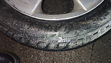 De&scaron;imtys automobilių prie Klaipėdos prakirto padangas